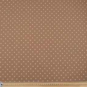 Blush Natural Medium Dots Cotton Canvas Print