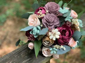 Burgundy Wine, Mauve, Blush with Eucalyptus Bouquet