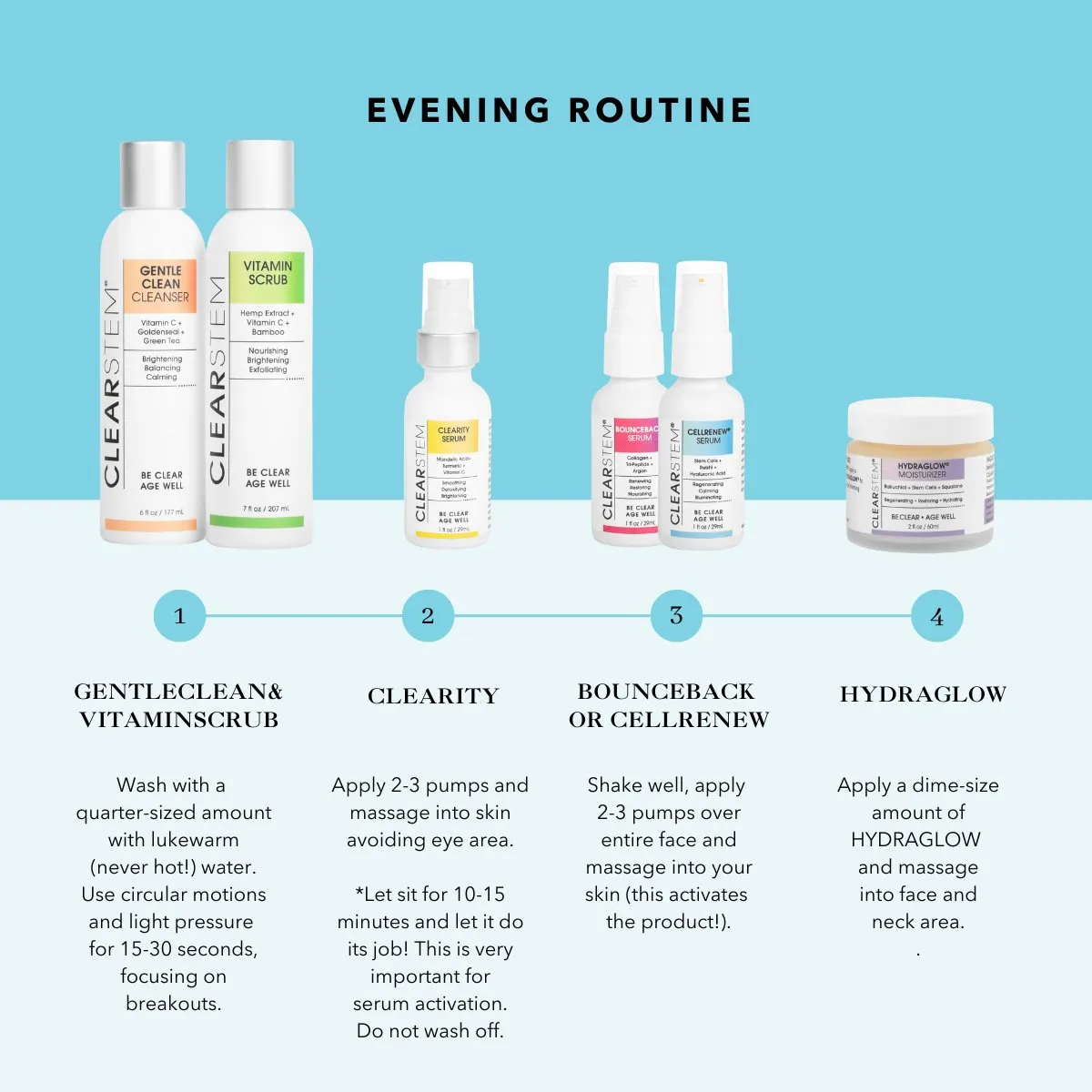 CLEARSTEM Skincare GENTLECLEAN™ - Vitamin Infused Calming Wash