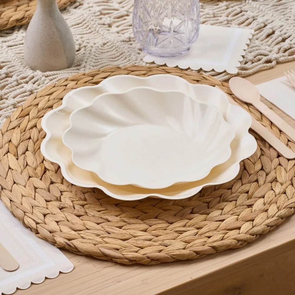 Cream Simply Eco Plates | Set of 8