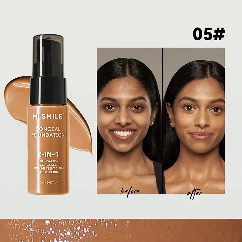 Face Foundation Cream Oil-Control Matte BBCream Waterproof Lasting Concealer Liquid Full Coverage Matte Base Professional Makeup