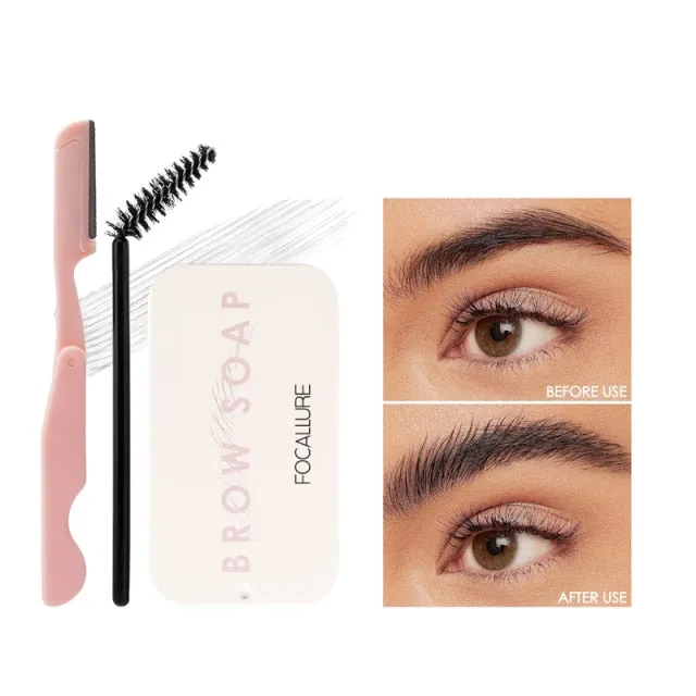 FOCALLURE Eyebrow Gel Brows Wax Waterproof Long-Lasting 3D Feathery Wild Brow Styling Soap For Eyebrows Women&#39;s Cosmetics