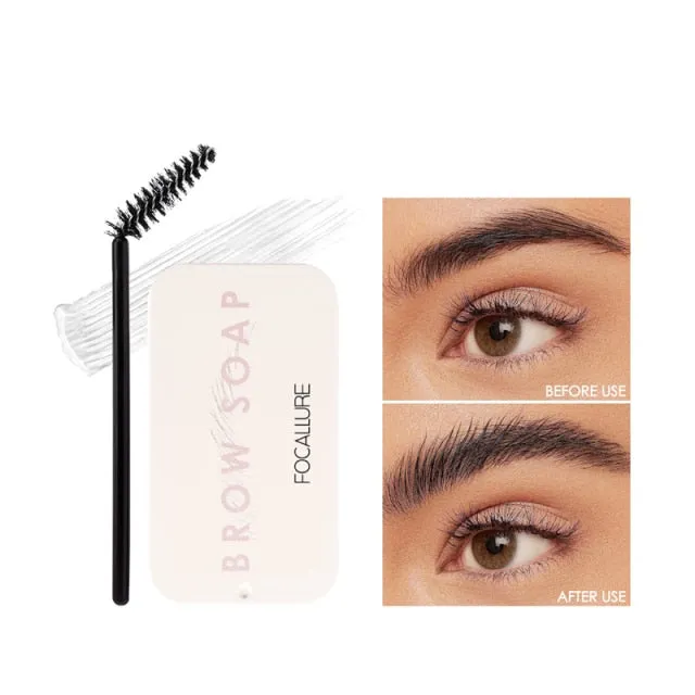 FOCALLURE Eyebrow Gel Brows Wax Waterproof Long-Lasting 3D Feathery Wild Brow Styling Soap For Eyebrows Women&#39;s Cosmetics