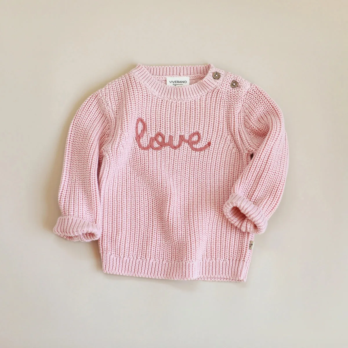 Love Chunky Knit Baby Sweater