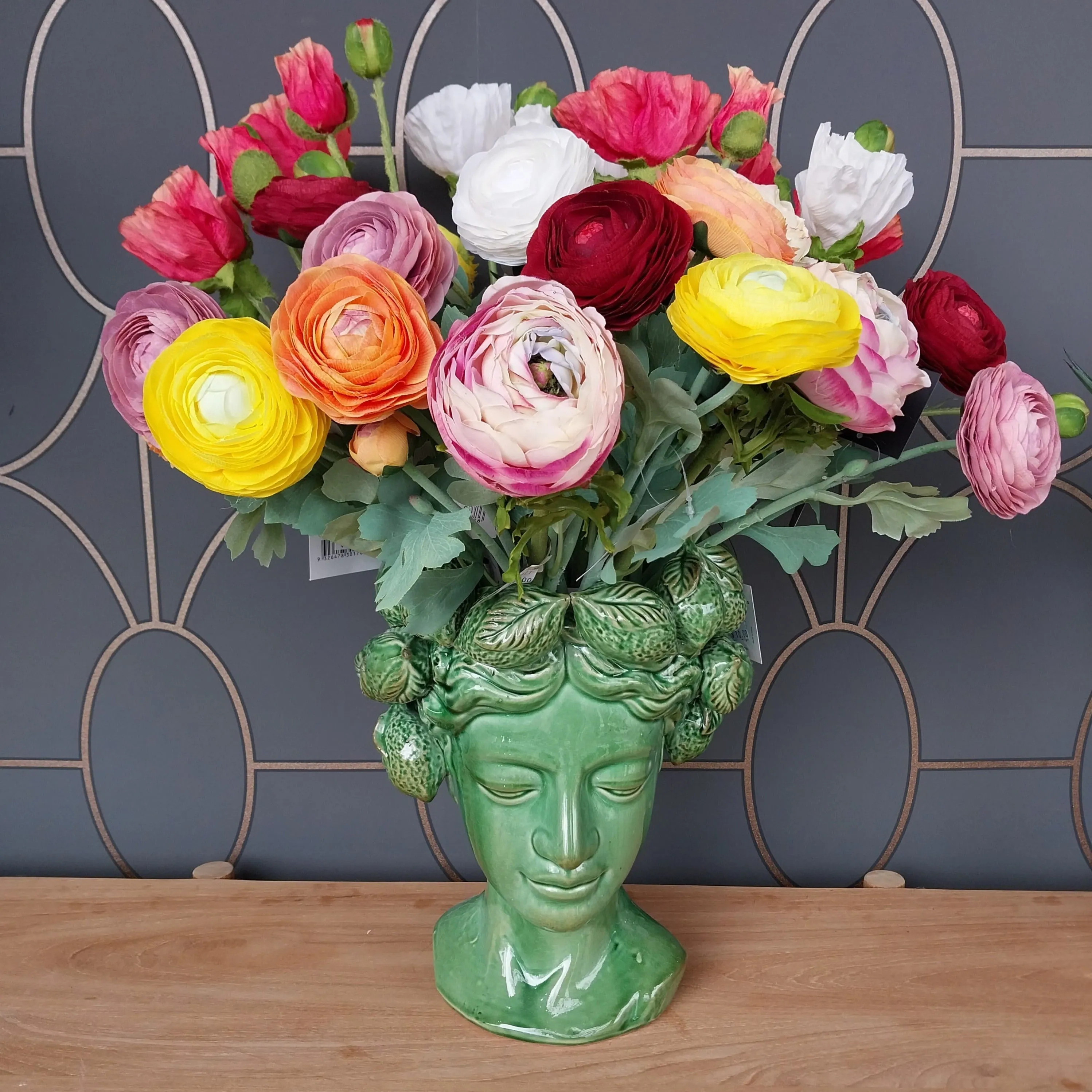 Ranunculus Spray Burgundy 50CML