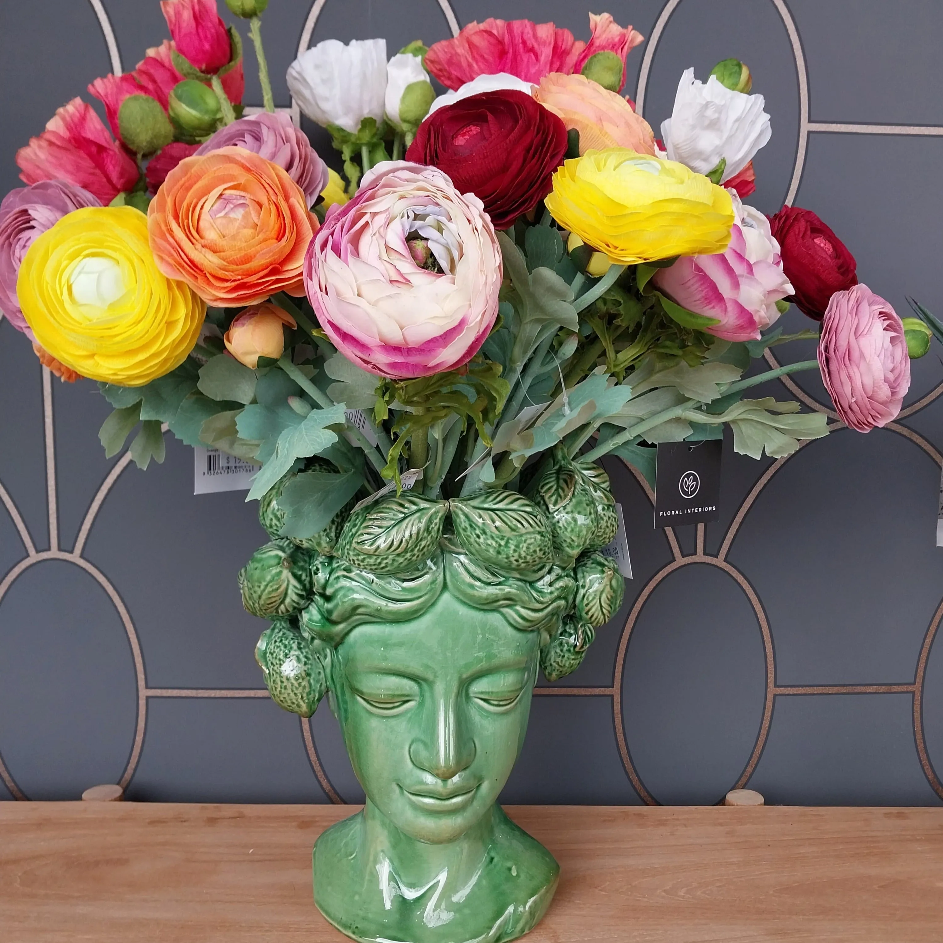 Ranunculus Spray Burgundy 50CML